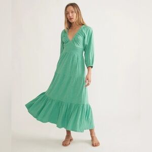 Marine Layer Teal Long Sleeve Dress